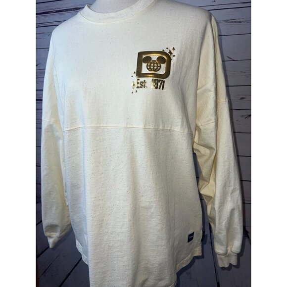 Disney Parks Spirit Jersey WDW Pixie Dust Castle Medium‎ Gold Walt Disney World - Picture 2 of 10